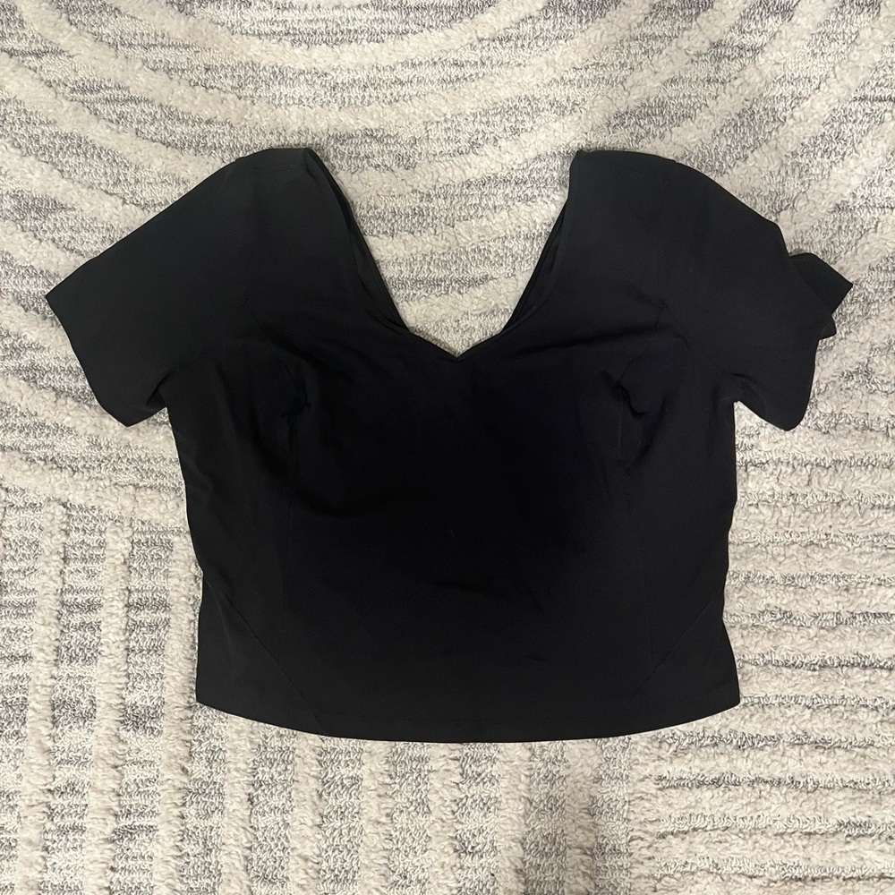 Lululemon Black Align Tshirt sz 16